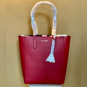 Michael Kors Sinclair Large Leather Tote Bag RED Gold NWTs Original Packaging